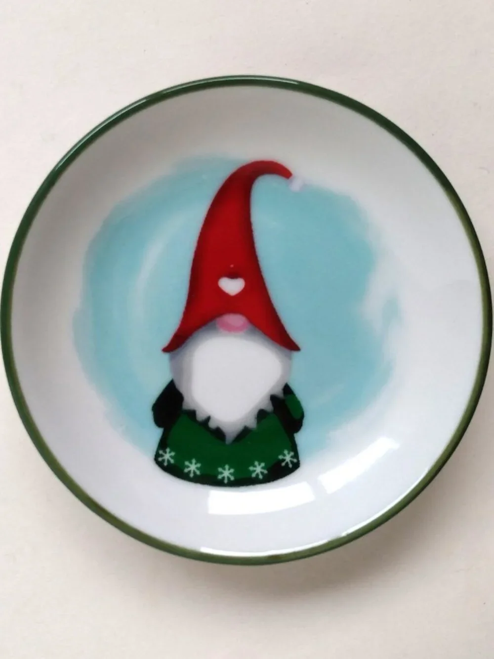 Holly Hill Gnome Christmas Ceramic Tea Bag/Tasting Plate 3